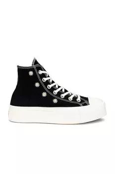 Кроссовки Converse Chuck Taylor All Star Lift, цвет Black, Egret, & Light Gold