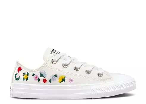Кроссовки Converse Chuck Taylor All Star Low Ps 'Floral Embroidery', белый