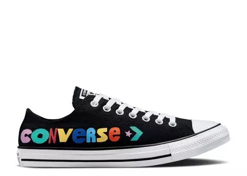 Кроссовки Converse Chuck Taylor All Star Low 'Happy Faces', черный