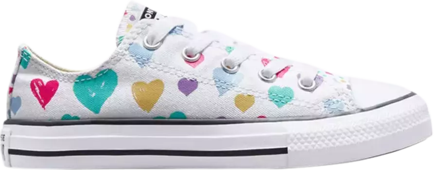 Кроссовки Converse Chuck Taylor All Star Low GS Hearts, белый