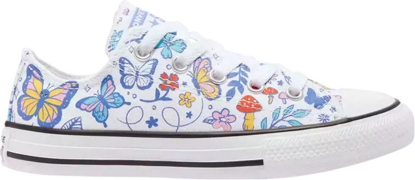 Кроссовки Converse Chuck Taylor All Star Low GS Butterfly, белый