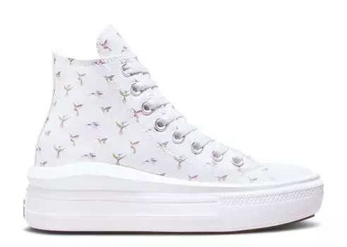 Кроссовки Converse Chuck Taylor All Star Move Platform High 'Hummingbirds', белый