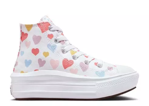 Кроссовки Converse Chuck Taylor All Star Move High Ps 'Always On Hearts', белый