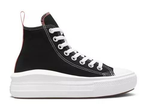 Кроссовки Converse Chuck Taylor All Star Move High Gs 'Black Pink Salt', черный