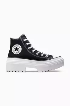 Кроссовки Converse Chuck Taylor All Star на каблуке с проушинами, черный