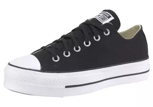 Кроссовки Converse "CHUCK TAYLOR ALL STAR PLATFORM CANVAS", черно-белый
