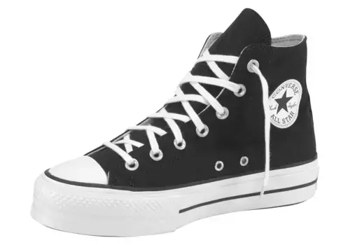 Кроссовки Converse "CHUCK TAYLOR ALL STAR PLATFORM CANVAS", черно-белый
