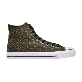 Кроссовки Converse Chuck Taylor All Star Pro Hi 'Leopard Olive', зеленый