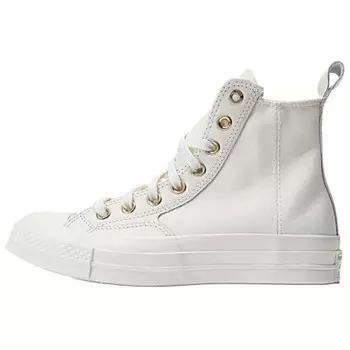 Кроссовки Converse Chuck Taylor All Star Skateboarding Shoes Unisex High-top White/gold, белый/золотой