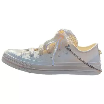 Кроссовки Converse CHUCK TAYLOR Skateboarding Shoes Unisex Low-top White, белый