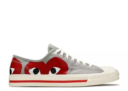 Кроссовки Converse Comme Des Garons Play X Jack Purcell 'Drizzle Red', серый