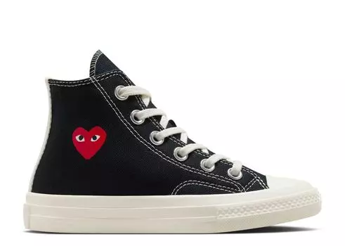 Кроссовки Converse Comme Des Garons PLAY X Chuck 70 High PS, цвет Single Heart Black