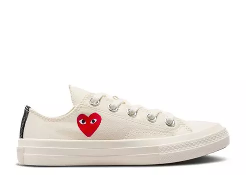 Кроссовки Converse Comme Des Garons PLAY X Chuck 70 Low PS, цвет Single Heart Milk