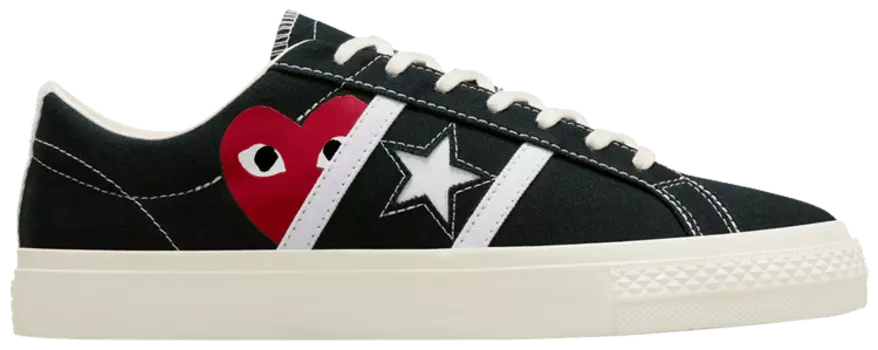Кроссовки Converse Comme des Garons PLAY x One Star Academy Pro 'Black Egret', черный