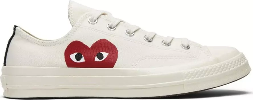Кроссовки Converse Comme des Garons x Chuck 70 Ox Play, белый