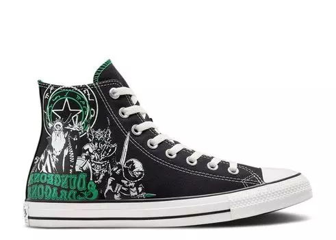 Кроссовки Converse Dungeons & Dragons X Chuck Taylor All Star High, цвет Black Green
