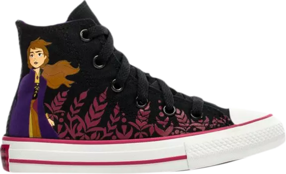 Кроссовки Converse Frozen 2 x Chuck Taylor All Star High PS Anna, черный