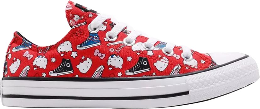 Кроссовки Converse Hello Kitty x Chuck Taylor All Star Low Red, красный