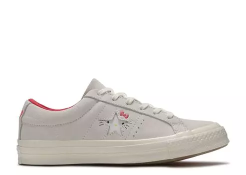 Кроссовки Converse Hello Kitty X One Star Suede Low Top 'White', белый