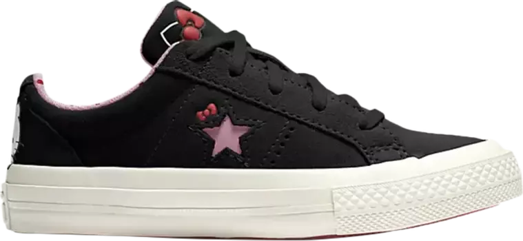 Кроссовки Converse Hello Kitty x One Star Suede Low Top GS Black, черный