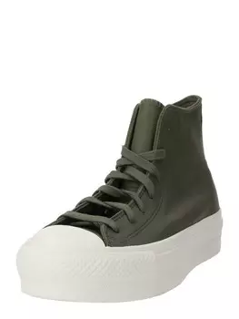 Кроссовки CONVERSE High-Top Sneakers Chuck Taylor All Star Lift, темно-зеленый