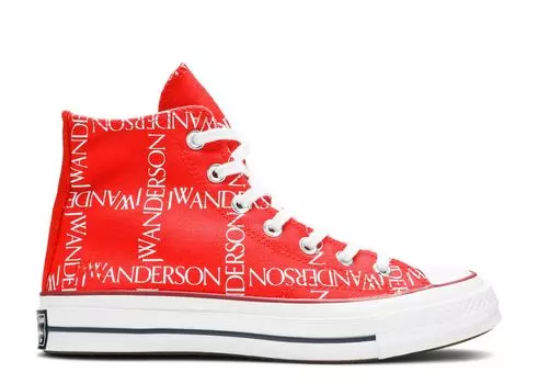 Кроссовки Converse J.W. Anderson X Chuck 70 Hi Top 'Grid', красный