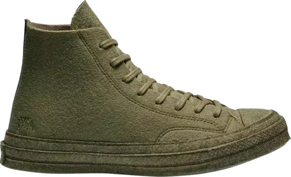 Кроссовки Converse J.W. Anderson x Chuck 70 Hi Top Felt, серый