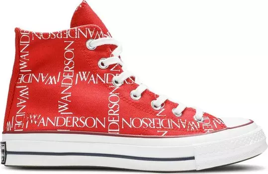 Кроссовки Converse J.W. Anderson x Chuck 70 Hi Top Grid, красный