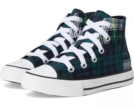 Кроссовки Converse Kids Chuck Taylor All Star Plaid, цвет Dragon Scale/Navy/White