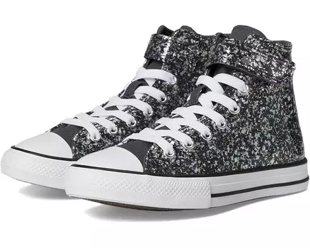 Кроссовки Converse Kids Chuck Taylor All Star Glitter Easy-On, цвет Dark Matter/White/Black
