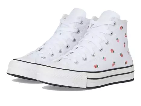 Кроссовки Converse Kids Chuck Taylor All Star Eva Lift, цвет White/Soft Red/Watermelon Pink