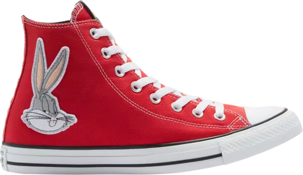Кроссовки Converse Looney Tunes x Chuck Taylor All Star High 80th Anniversary - Bugs Bunny Patch, красный