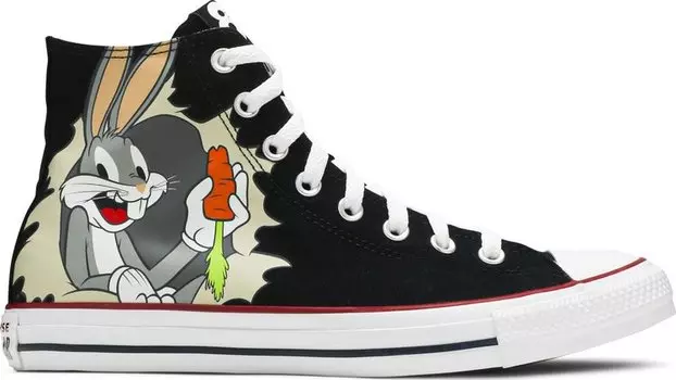 Кроссовки Converse Looney Tunes x Chuck Taylor All Star High 80th Anniversary - Bugs Bunnys Mischief, черный