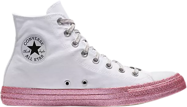 Кроссовки Converse Miley Cyrus x Wmns Chuck Taylor All Star Hi White, белый