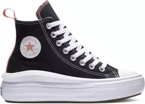 Кроссовки Converse на платформе "CHUCK TAYLOR ALL STAR MOVE CANVAS PLATFORM HI", черно-белый