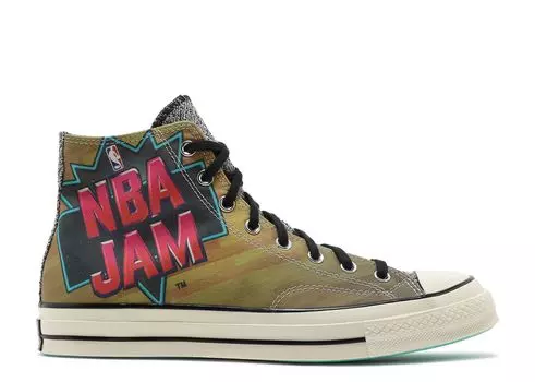 Кроссовки Converse Nba Jam X Chuck 70 High 'Hardwood Floor', коричневый