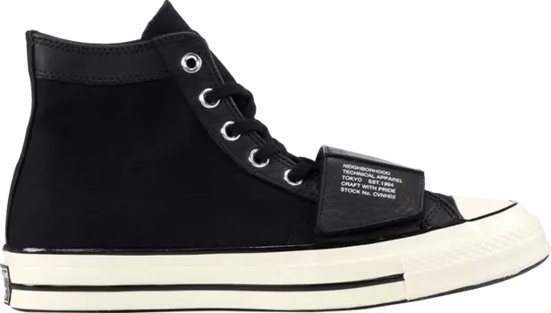 Кроссовки Converse Neighborhood x Chuck Taylor All-Star 70s Hi, черный