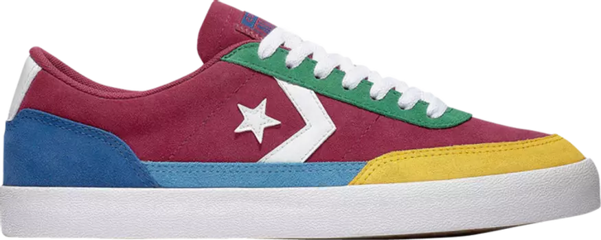 Кроссовки Converse Net Star Classic Low Twisted Prep - Rose Maroon, красный
