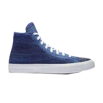 Кроссовки Converse Nike x Chuck Taylor All Star Flyknit Hi 'True Indigo', синий