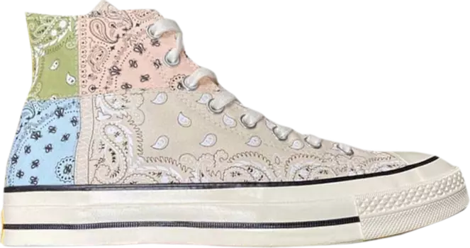 Кроссовки Converse Offspring x Chuck 70 High Paisley - Natural Ivory, коричневый