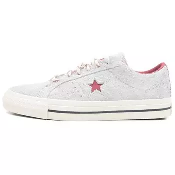 Кроссовки Converse One Star Pro Low 'Barely Grey Astrodust Pink', белый/красный