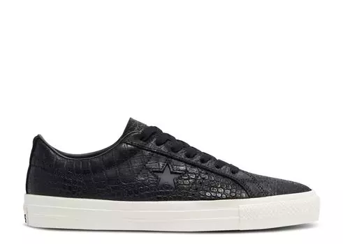 Кроссовки Converse One Star Pro Low 'Croc Emboss - Black', черный