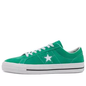 Кроссовки Converse One Star Pro Suede, цвет Apex Green, White & Black