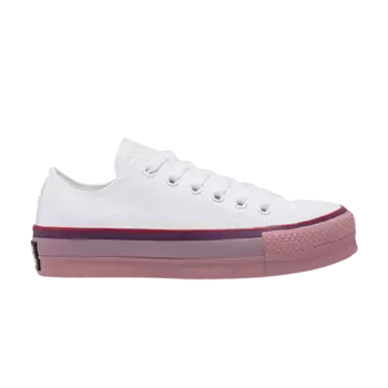 Кроссовки Converse OPI x Wmns Chuck Taylor All Star Platform Low 'White Rust Pink', белый