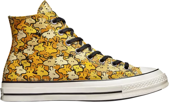 Кроссовки Converse Peanuts x Chuck 70 High Woodstock Camo, желтый