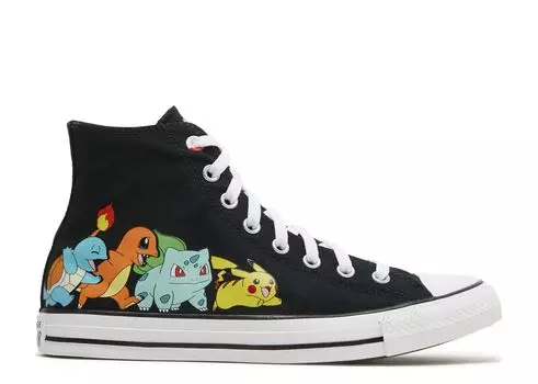Кроссовки Converse Pokemon X Chuck Taylor All Star High 'First Partners', черный