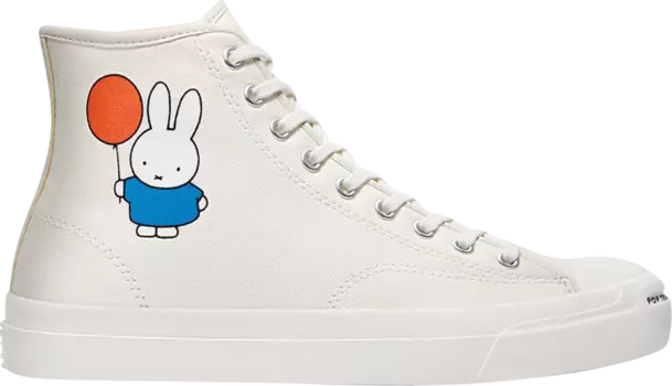 Кроссовки Converse POP Trading Company x Jack Purcell Pro High Miffy - Egret, кремовый