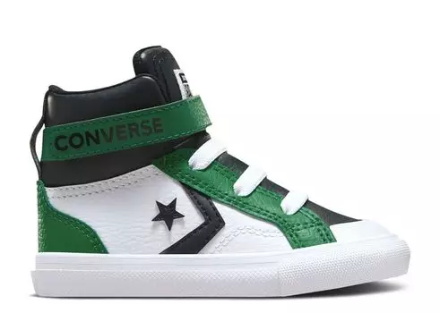 Кроссовки Converse Pro Blaze Strap Leather EasyOn High TD, цвет White Green Black