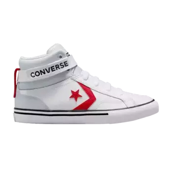 Кроссовки Converse Pro Blaze Strap Leather EasyOn High GS Retro Sport Block, белый