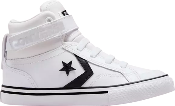 Кроссовки Converse Pro Blaze Strap Leather High PS White Black, белый